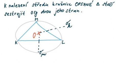 5. náhled výukového kurzu Kružnice opsaná a vepsaná trojúhelníku 