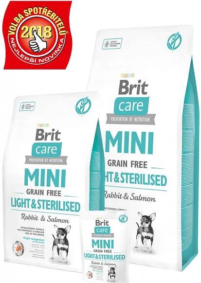 Brit Care Mini Light & Sterilised - Beez.cz