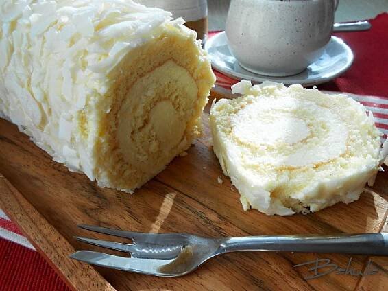 Kokosová roláda s mascarpone