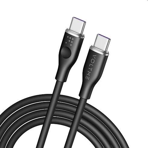 USB-C kabel Voltme Powerlink Moss CTC 5A/100W 1,8m Black