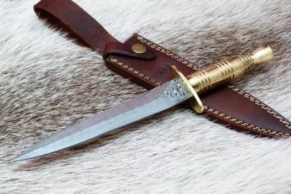 Damašková dýka Commandos, nůž,útočný,mikov,lovecký - Vojenské sběratelské předměty