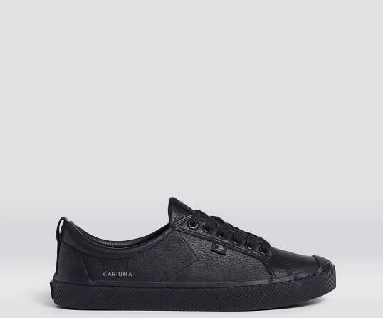 OCA Low All Black Premium Leather Sneaker