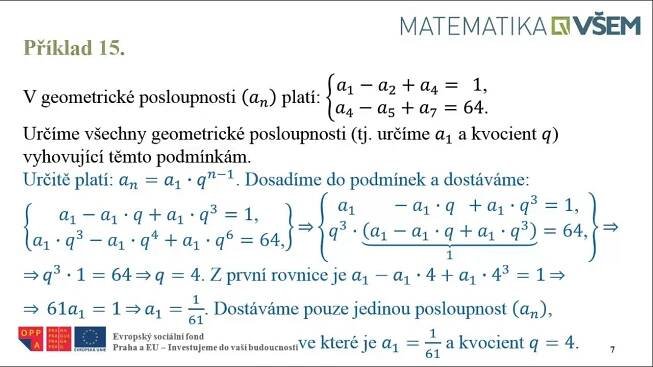6.04c Geometrická posloupnost - 1.pokračování