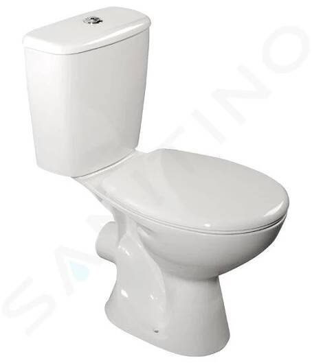 Aqualine Juan WC - WC kombi, zadní odpad, bílá LC2154