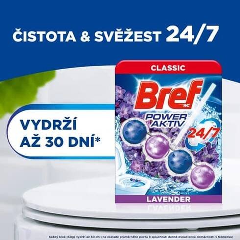 Bref Power Aktiv Levandule WC blok