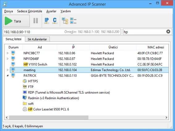 Advanced IP Scanner 