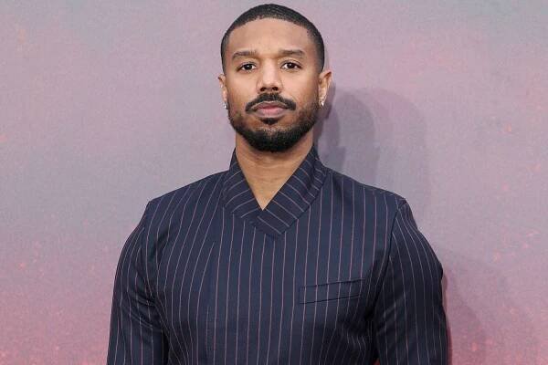 Michael B Jordan attends the "Sinners" European Premiere at the Cineworld Leicester Square on April 14, 2025 in London, England. 