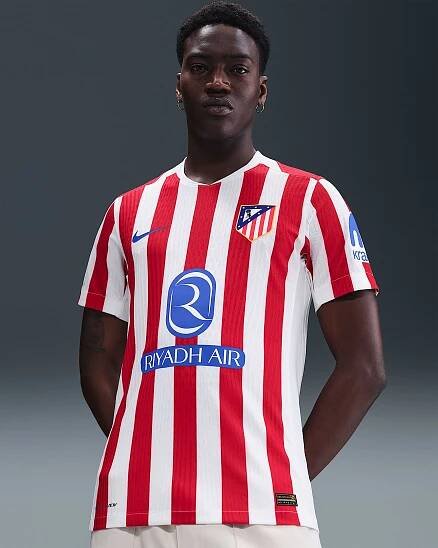 Pánský domácí fotbalový dres Nike Dri-FIT ADV Atlético Madrid Authentic 2025/26 Match - Sport Red/Bílá/Hyper Royal