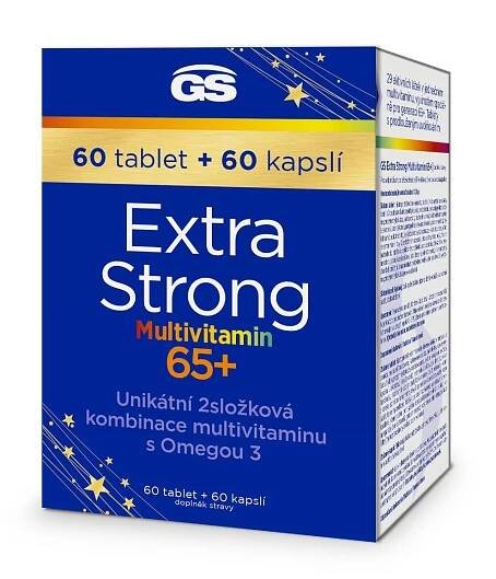 GS Extra Strong Multivitamin 65+ 60 tablet + 60 kapslí