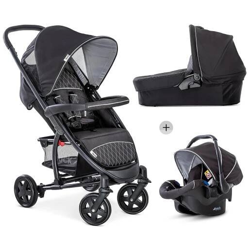 Hauck Malibu 4 Trioset 2019, Black/Silver Black/Silver od 4 910 Kč