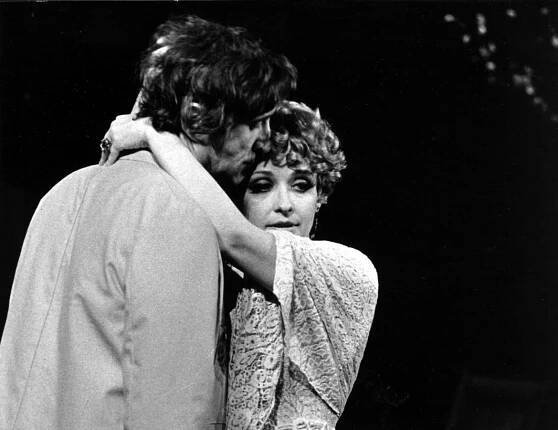 František Švihlík a Zdena Bittlová v Letních hostech v režii Jaroslava Vostrého, premiéra 6. listopadu 1982