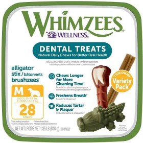 WHIMZEES by Wellness Variety Box Dental Chews Natural Grain-Free Dental Dog Treats