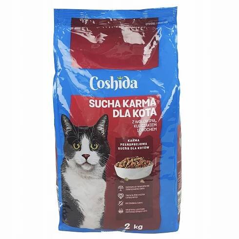 Coshida Krmivo suché pro kočky s Hovězím Drůbežím a Hráškem 2 kg