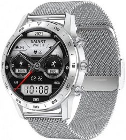 Chytré hodinky Lige BW018 Sport, jemný ocelový řemínek stříbrný | Prodávejte a nakupujte na Memark.cz