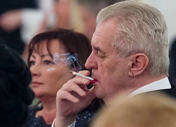 Prezident Miloš Zeman s manželkou Ivanou 