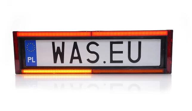 Držák SPZ s kombinovaným světlem WAŚ, 12-24V, ECE