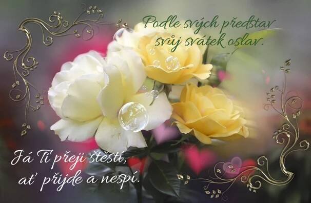 Grafika: Přání k svátku