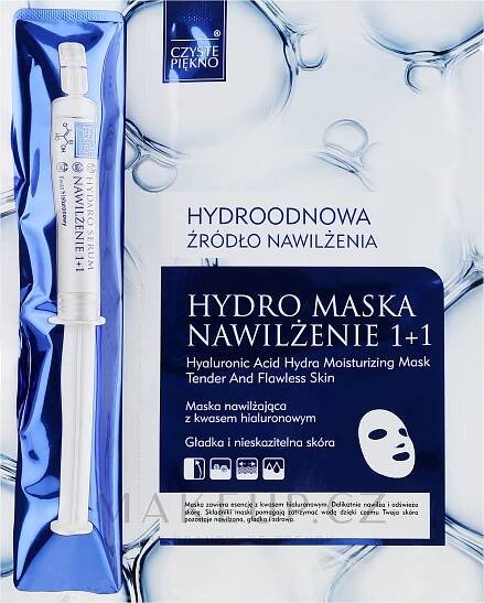 Maska na obličej se sérem - Czyste Piekno Hydro Mask Cloth Face Intensive Hydrating + Serum