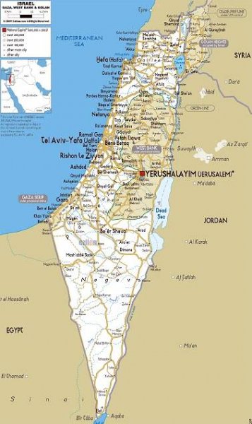 Maps of Israel | Collection of maps of Israel | Asia | Mapsland | Maps of the World