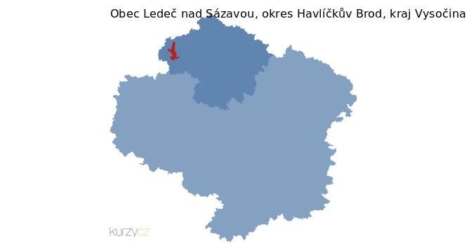 Ledeč nad Sázavou v kraji Vysočina