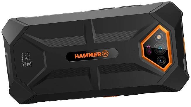 Mobilní telefon myPhone Hammer Iron V (TELMYAHIRONVXXLOR) černý/oranžový | DATART