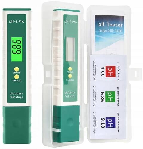 pH-2 Pro tester acidobazické rovnováhy, detektorový teploměr, pero pro kontrolu kvality vody