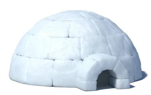 igloo izolované na bílém pozadí 3d ilustrace - iglú - stock snímky, obrázky a fotky