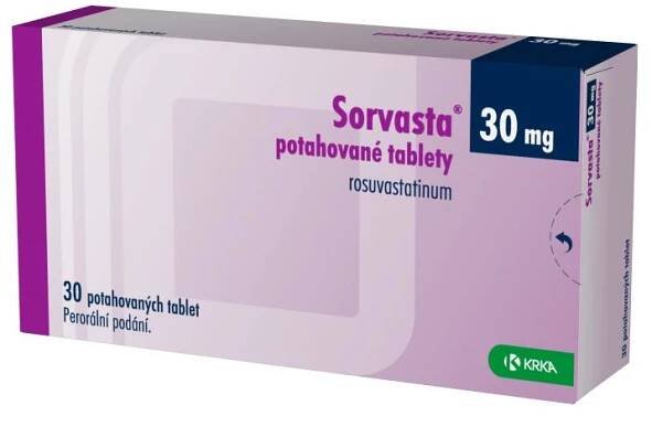 Sorvasta 30MG, potahovaná tableta | Krka