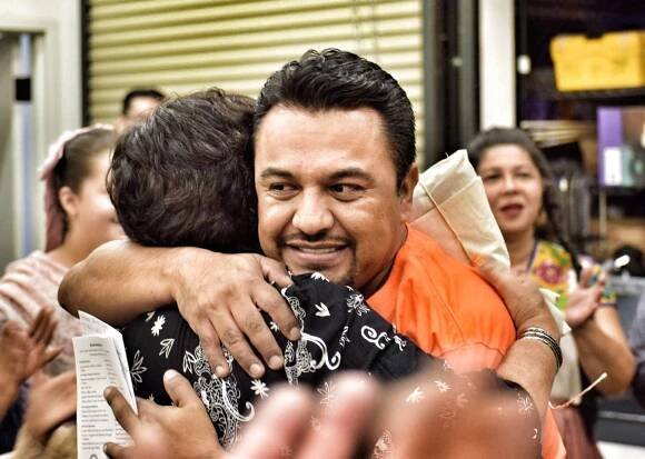 Rodrigo hugs