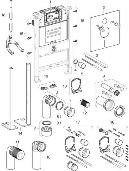 Geberit Duofix 111.003.00.1