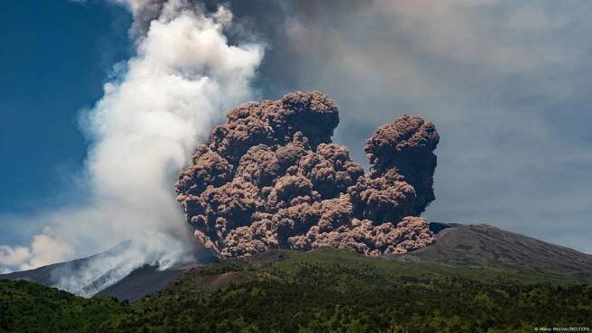 Mount Etna erupts, June 2, 2025; Sicily, Italy 