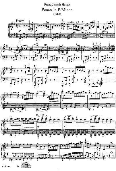 Keyboard Sonata in E minor, Hob.XVI:34 (Haydn, Joseph) – IMSLP