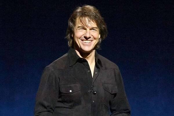 Tom Cruise promoting 'Mission: Impossible - The Final Reckoning' at CinemaCon 2025 in Las Vegas on April 3, 2025