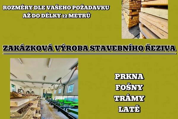 ZAKÁZKOVÁ VÝROBA STAVEBNÍHO ŘEZIVA