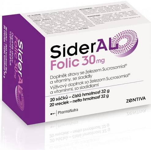 Sideral Folic 30 mg 20 sáčků