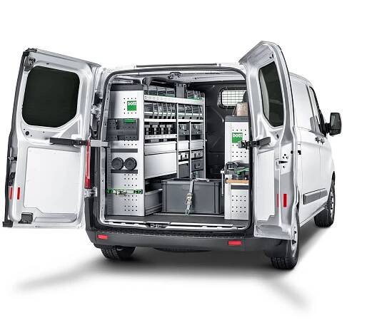 Vybavení vozidla Transporter: Regálové systémy Transporter