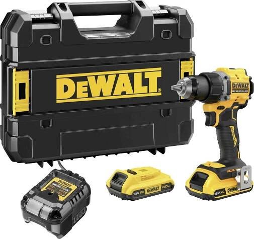 DEWALT DCD794D2T-QW aku vrtací šroubovák, 18 V, 2 Ah Li-Ion vč. 2x aku, vč. nabíječky, kufřík, DCD794D2T-QW