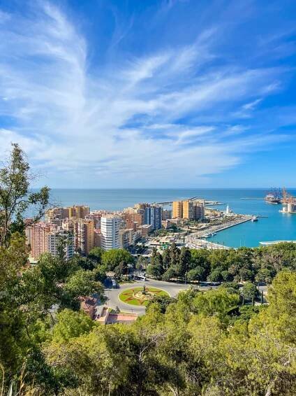 views of Malaga.