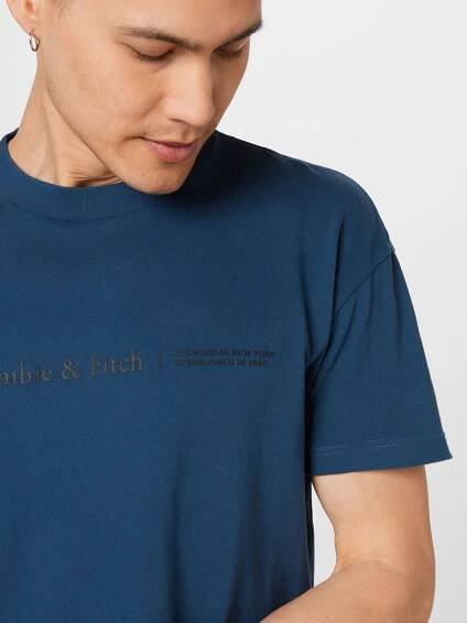 Abercrombie & Fitch Tričko – modrá