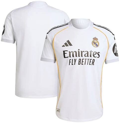 Real Madrid adidas Home Authentic Shirt 2025-26