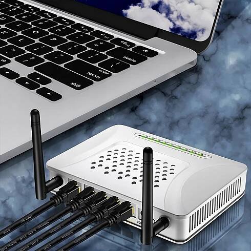 SÍŤOVÝ KABEL LAN RJ45 CAT 6A INTERNETOVÝ KABEL UTP ROUTER KROUCENÝ 15 M Váha výrobku včetně jednotkového obalu 1 kg