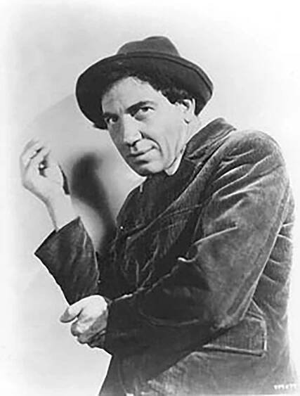 Actor Chico Marx performed at the Soldier Bowl during WW2 at Camp Roberts, California