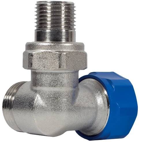 Conecterm Termostatický ventil 1/2" × G3/4"; mosaz; úhlový, levý