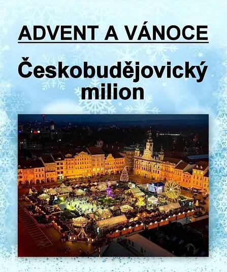JIŽNÍ ČECHY: Českobudějovický advent je milionový: Okouzlil návštěvníky i sociální sítě. Influencerka získala více než milion zhlédnutí na video o vánočních trzích v Českých BudějovicíchZa krásnější Vimperk