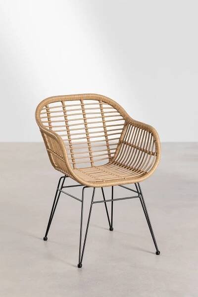 Zole synthetic wicker dining chair, gallery image 3