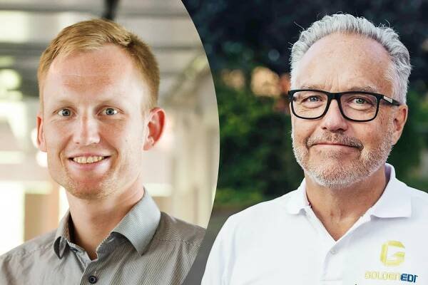 Fredrik Einarsson, CEO of Ongoing, and Mats Persson, CEO of Golden EDI