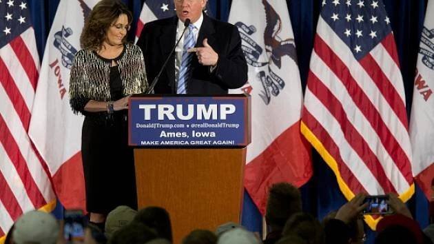 Vlivná Palinová podpořila prezidentskou kandidaturu Trumpa