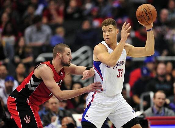 Jonas Valančiūnas and Blake Griffin