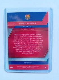 Henrik Larsson - FC Barcelona - 22/23 Topps Chrome Barcelona Team Set  - Sportovní sbírky