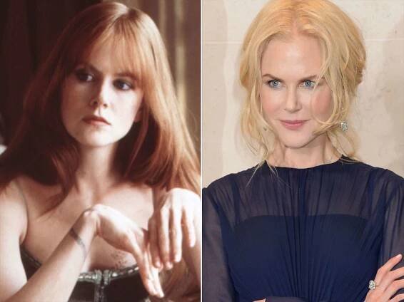 Nicole Kidman as Gillian Owens in 'Practical Magic'; Nicole Kidman attends The Academy of Motion Picture Arts and Sciences new members reception in London on Oct. 13, 2018